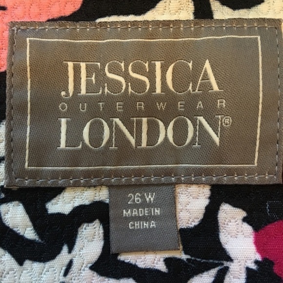 Floral coat by Jessica London size 26W. - Picture 2 of 12